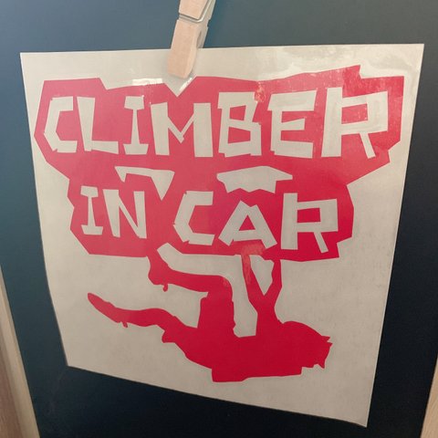 車用 ステッカー【CLIMBER IN CAR】