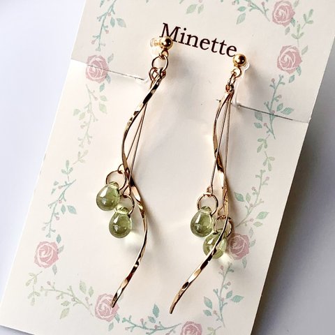 Minette☆ ノンホールピアス ( イヤリング )–L016 ❤︎ ピアス 変更無料 ❤︎