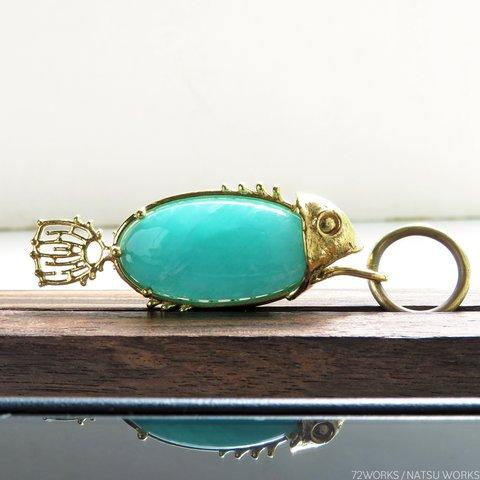 アマゾナイトフィッシュ チャーム / Amazonite Fish charms