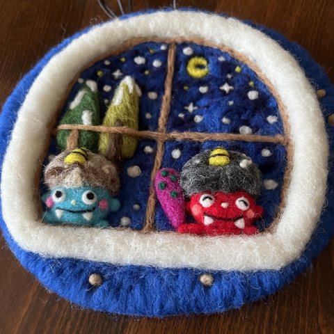 窓からシリーズ 窓からオニさん❣️送料無料 節分タペストリー 飾り