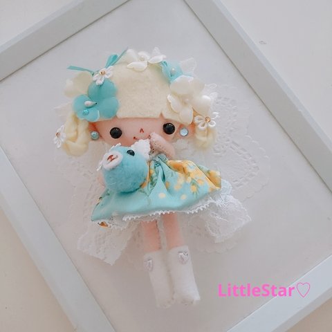 ポシェットDoll🎀ドールチャーム♡ドール♡フェルト♡