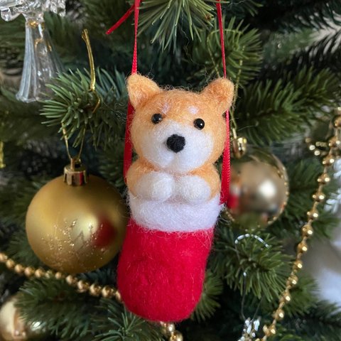 柴犬クリスマスオーナメント