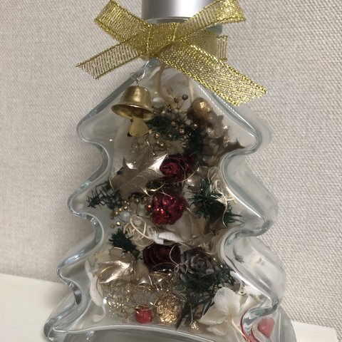 クリスマスツリー　ボトルフラワー