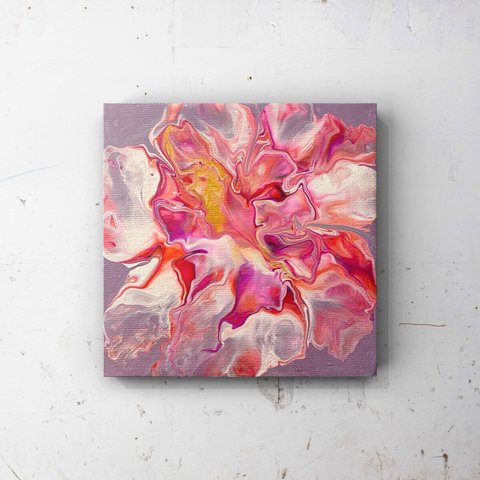『Flower (Pink Purple)』10cm×10cm×1.2cm
