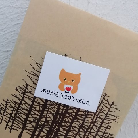 ねこカードNo.2「ありがとうございました」の32枚セット