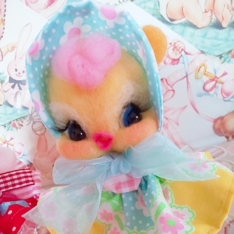 羊毛フェルトハンドメイド 小鳥のピヨちゃん