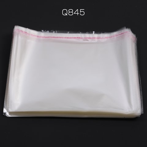 Q845  50枚  OPP袋 透明テープ付き 1穴 25×30cm  （50枚）