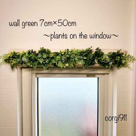 窓の上のウォールグリーン 7cm×50cm ※光触媒加工※