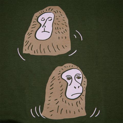 温泉の日本猿 イラスト Tシャツ 動物 サル（アニマル）ユニセックスS〜XL、レディースS〜Lサイズ Tcollector