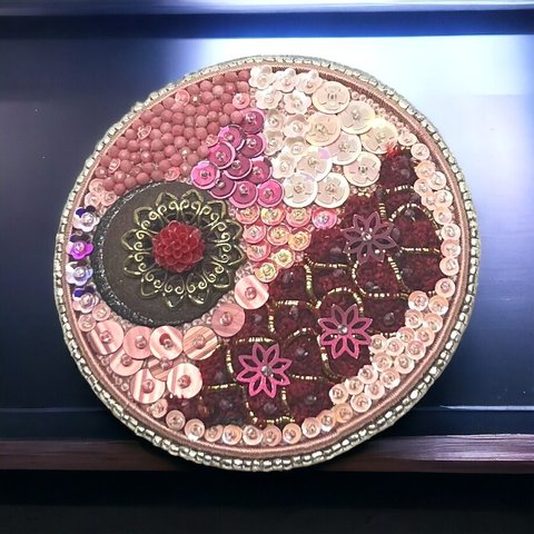 里の春刺繍ブローチ　l-bczc004bro