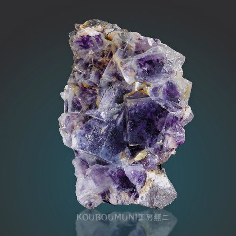 フローライト 蛍石/ パイライト (Fluorite with Pyrite) S00738 Inner Mongolia 内モンゴル