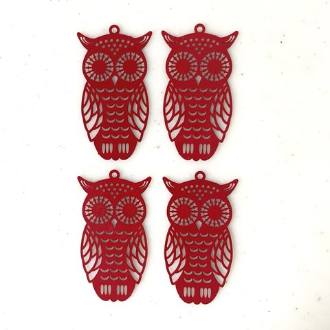 Red Owl Pendant Tops