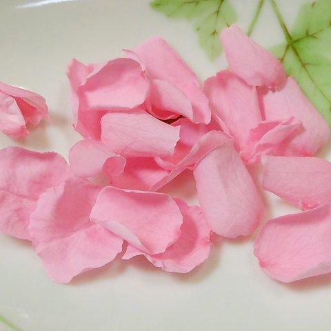 薔薇　バラ　花びらS　プリザーブドフラワー　マドレーヌピンク　２０枚以上