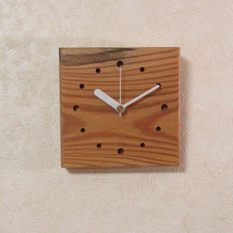 天然木【欅（けやき）】木製時計53（掛け時計）