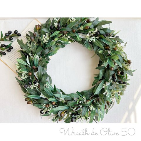 送料込＊Wreath de Olive 50㎝