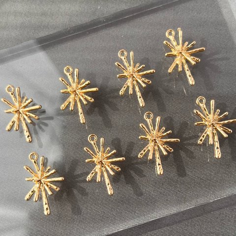 メタルチャーム 花芯チャーム 15×23mm（8ヶ）