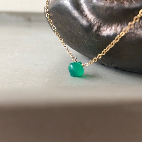 No.17055 Green Onxs necklace