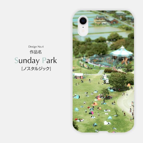 【送料無料】iPhoneスマホケース（透明） - Sunday Park [ノスタルジック] -