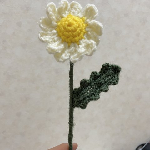 編みぐるみ　デイジー　造花　ブーケ　プレゼント