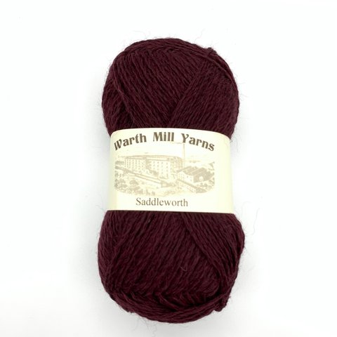 【Woolyknit 】DK Warth Mill 100g British Wool #Burgundy Red