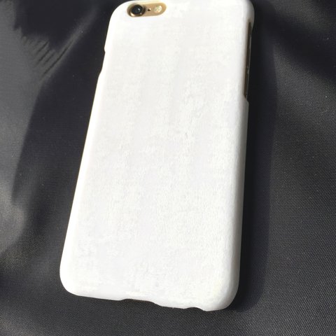 iPhone6/6s用ケース 木目調ホワイト