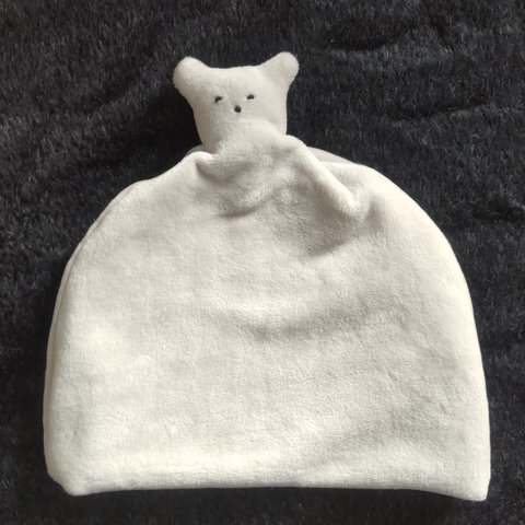 baby hat .bear/ ベロア ニット