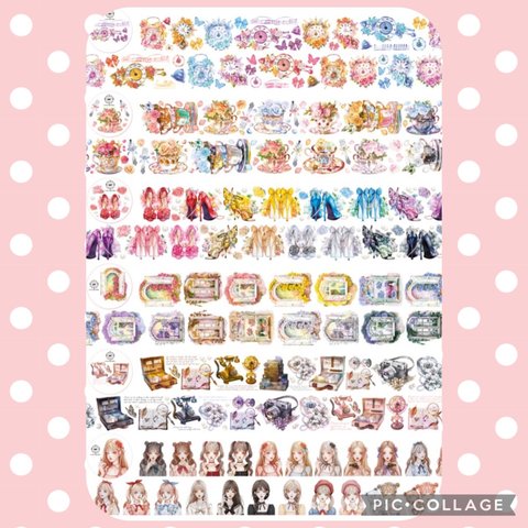 プラス1SALE♡シェルライトPETシール♡オリジナル6種セット