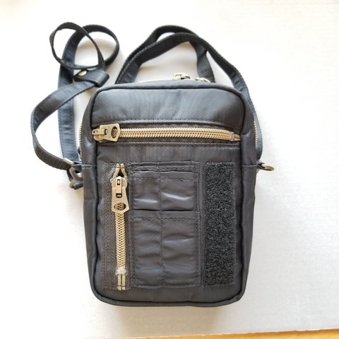 small bag　Black　【MA-1nylon】・MG/856-W120ｘH160xD60ｍｍ