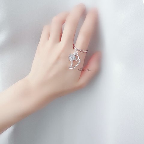 2/23新作＊ Angel heart design ring