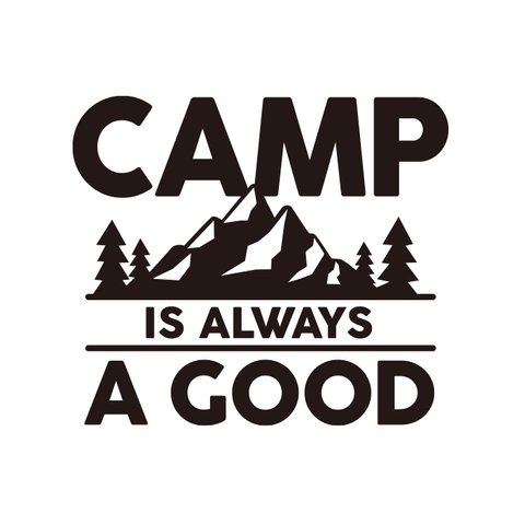 キャンプはいつもGOOD ステッカー