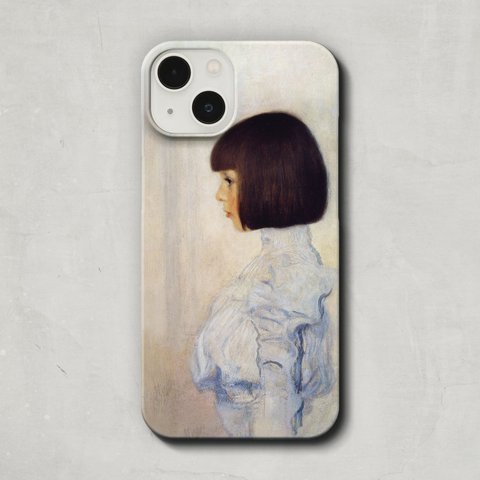 スマホケース / グスタフ・クリムト「ヘレーネ・クリムトの肖像 (1898)」  iPhone 全機種対応 クリムト 絵画 レトロ 人気