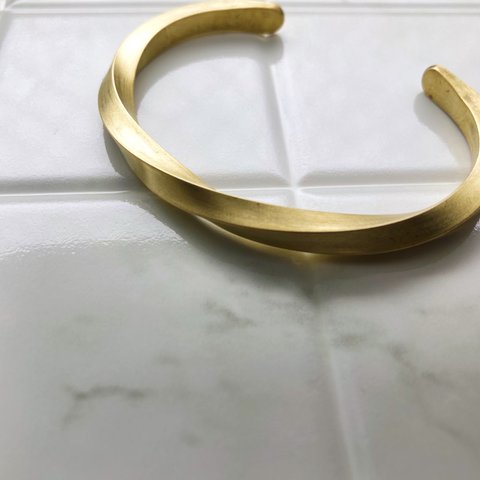 brass bangle【 twist No.2 】