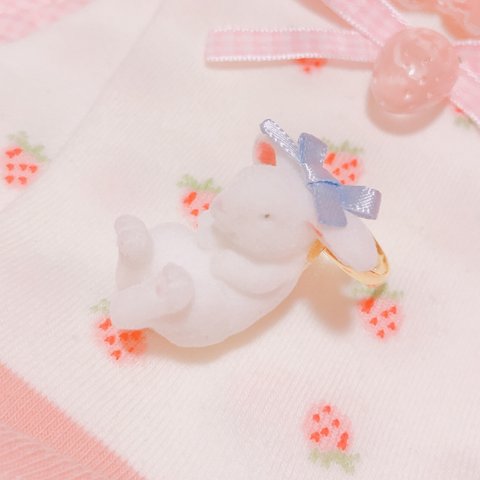 🐇でんぐりがえりうさぎのリング🐇