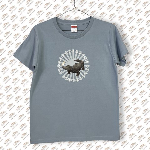 Tシャツ　おちょぼ口なワニ　絵本「おかしなおかしな動物園」シリーズ