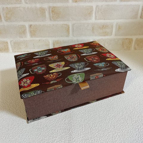 ブック型の箱･小箱付🎵小物入れ🎵コーヒーカップ