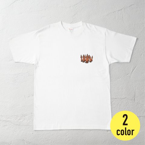 Tシャツ【7匹のイカたち】　淡色