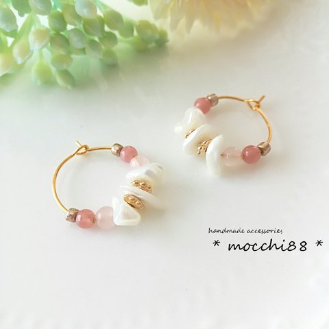 春色♡フープピアス /イヤリング