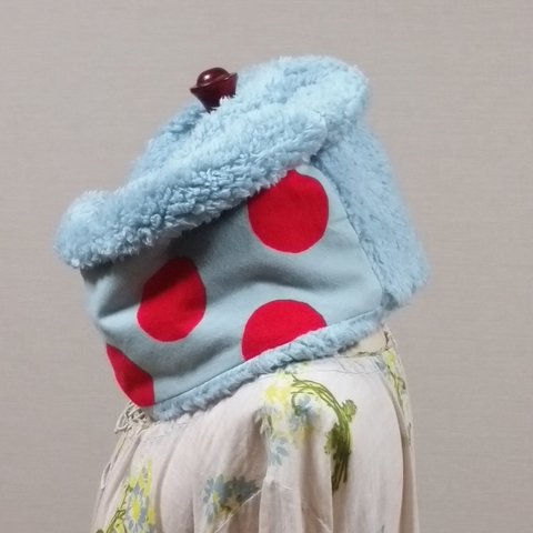 【sale】ふんわりファーのリバーシブルなスヌード   ￥3,200→￥2,600