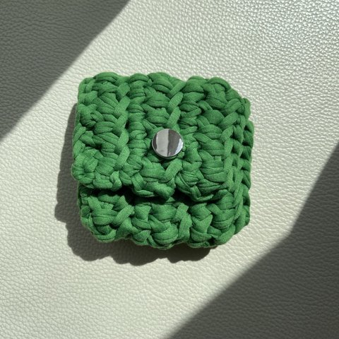 【40%off】crochet pouch green / かぎ針編み ポーチ グリーン