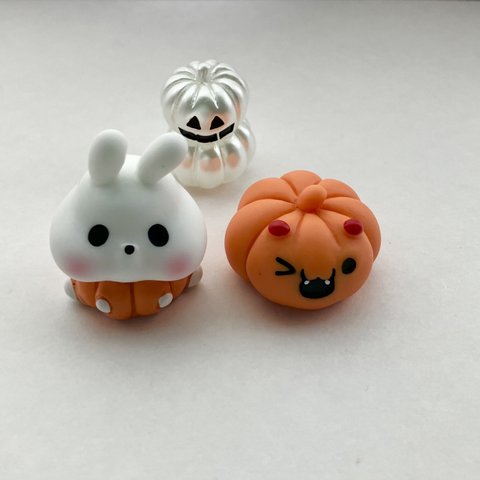 ハロウィンオブジェ3個セットうさぎ