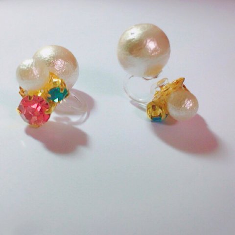 パールキャッチピアス ✳︎ストーン✳︎