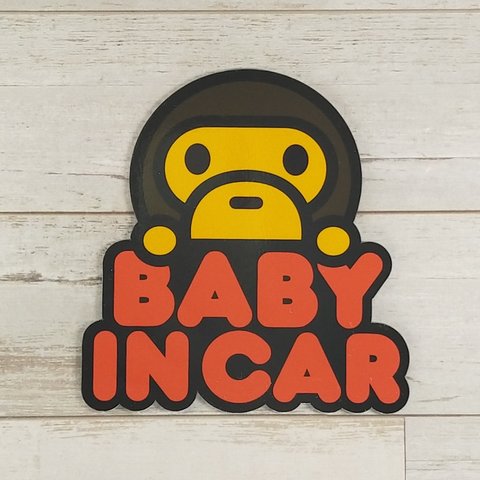 Baby in car マグネットステッカー　ベイビーインカー　ベビーインカー　乳児