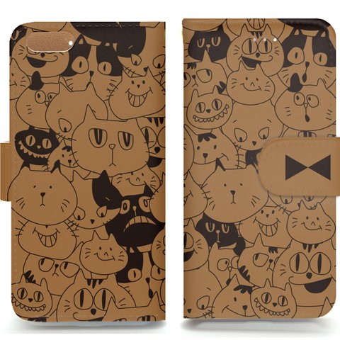 ねこ　 　iPhoneX/iPhone8 iPhone7 iPhone6s/6/7/8 plus iPhone5s/5/SE　各スマホケース