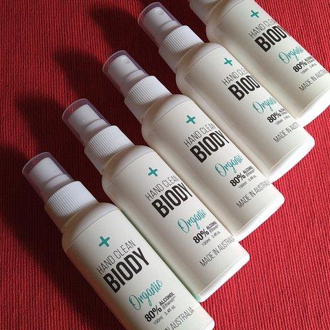 sale中！HAND CLEAN BIODY Organic ALCOHOL80% 5本set