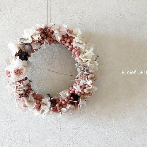 rose dress wreath..pwc.