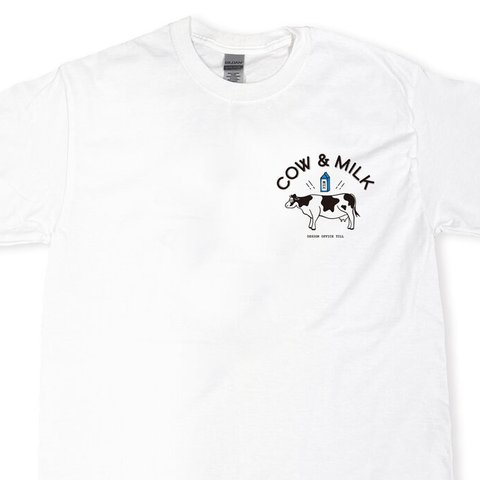 牛さん視力検査 Tシャツ(胸ワンポイントver)