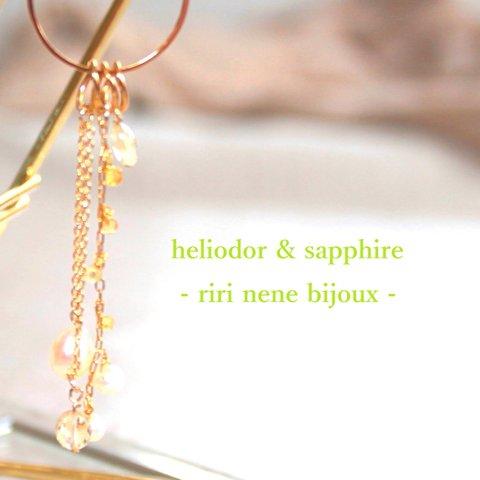 - 着せ替え Sapphire - 2way Earrings & Pendant + Heliodor