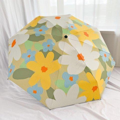 自動開閉傘 日差し対策 日傘 雨傘 晴雨兼用傘 紫外線対策 花柄 カラー 傘袋付き