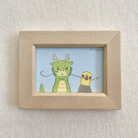 辰年🐲オカメちゃんミニ原画（お髭）