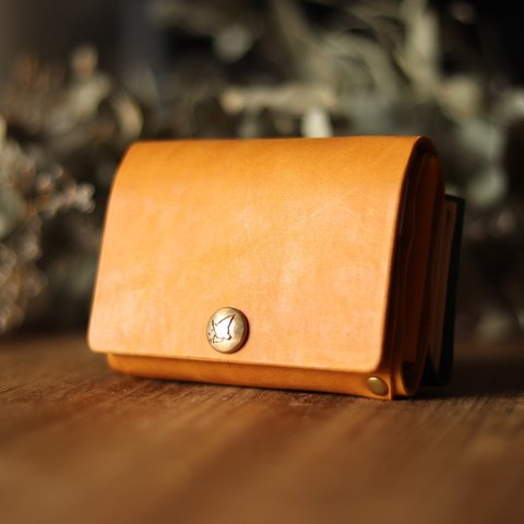 小さい財布【着脱式！三折おんぶ財布】ミニ財布・ミニマム・三つ折り・コンパクト
